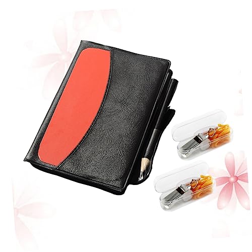 Kit árbitro 2 piezas silbato y tarjetas fútbol miniatura 4
