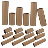 Tubos de cartón para manualidades: el tubo de rollo de papel se puede cortar con tijeras tamaño requerido lo que los hace muy versátiles, tubos de cartón redondos