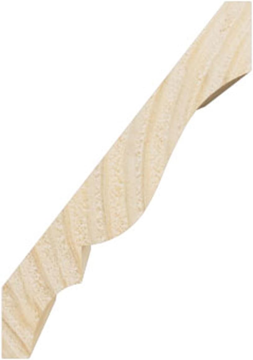 WM49 - Americraft Crown Solid Wood Moulding, 3"H x 2 1/8"P x 3 5/8"F x 96"L, Stain Grade Pine