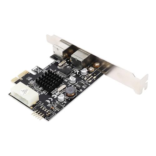 Pongnas PCIe to PS/2 Adapter Card with MCS9990CV Chip, USB2.0 Pin, 2 Ports PS/2 Keyboard Mouse Expansion, Fast Heat Dissipation, Enhanced Power Supply Capacity, Closed Inductor, Solid - Thumbnail 7