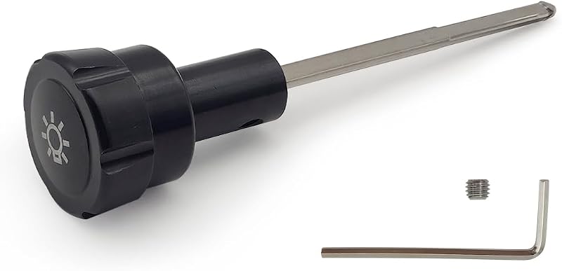 Manopla do interruptor do farol em alumínio LXROAR01 para Ford Mustang, F-150, F-250, F-350 e Bronco – Kit