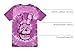 Five Nights at Freddy's Bonnie Face Men's Purple Spiral Spiral Tie-Dye Crew Neck Short Sleeve T-Shirt Medium