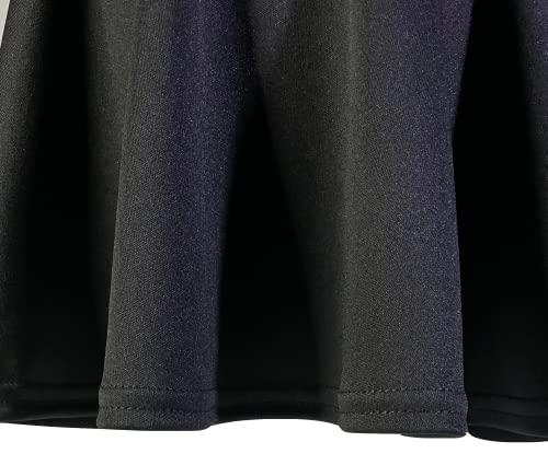 Miniatura 7 de C K Criskat Falda Para Niñas Falda Corta Plisada De Punto Para Niñas Faldas Patinador Danza Tenis Disfraz 5-6 Años, Negro