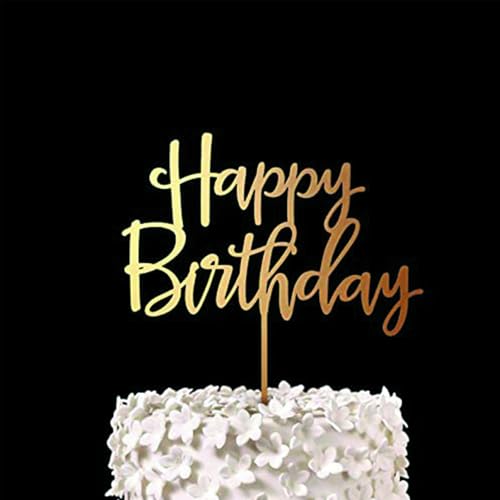 Image of 2packs Cake Toppers For Cake Decoration, 20pcs Happy Birthday Cake Topper For Party Supplies, Cake Decorating Items Toppers For Birthday Celebration, Modern Birthday Decoration For Kids, Adults