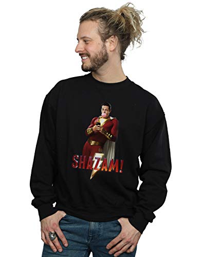 Absolute Cult DC Comics Men's Shazam Bubble Gum Sweatshirt Black Medium