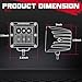 LED Cubes, OFFROADTOWN 3inch 120W CREE LED Pods Driving Lights Cubes Ditch Light Off Road Lights Reverse Light for Truck Pickup UTV ATV SUV Boat 4x4 Car - Combo