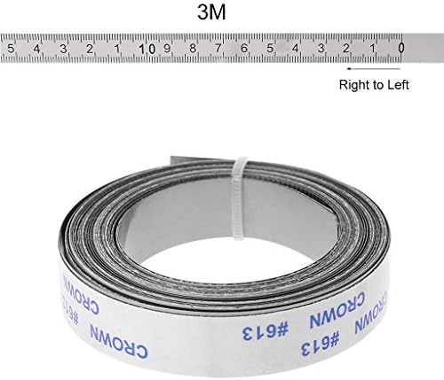 Buwei Stainless Steel Miter Track Tape Measure Self Adhesive Metric Scale Ruler 1M-3M For T-track Router Table Saw Woodworking Tool