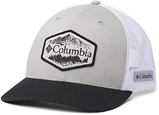 Columbia Men's Mesh Snap Back Hat, Grey/Black/Outsider Patch, One Size