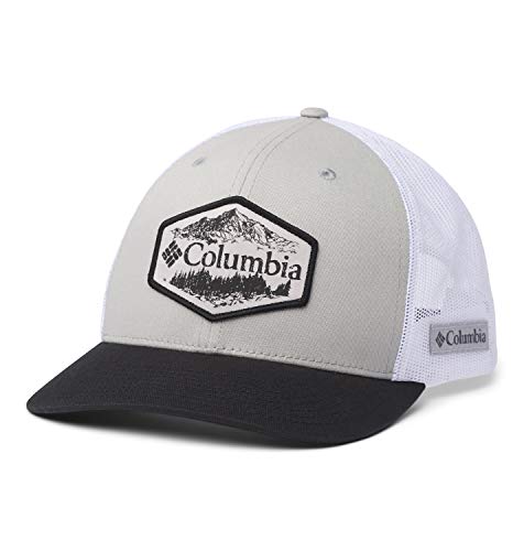 Columbia Men's Mesh Snap Back Hat, Grey/Black/Outsider Patch, One Size