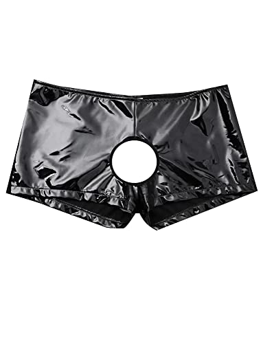 Pantalones cortos de cuero para hombre sin entreprensa con acabado premium 5