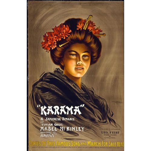 Karama Toile Décoration murale Giclee Print Rolled Art Poster 61 x 81 cm