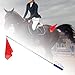 LeeQinersw Horse Training Flag Retractable Flagpole Equestrian Equipment Lightweight Metal Telescopic Feature Suitable for Outdoor Groundwork Comp, Blue Handle