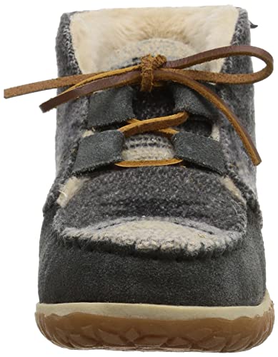 Minnetonka Womens Torrey Laceup Boot, Grey, Size 9 #TOP1