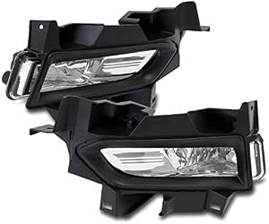 ZMAUTOPARTS Front Bumper Driving Fog Lights Lamps w/Bezels+Switch+Harness Kit Chrome Compatible with 2020-2021 Versa