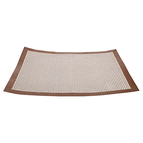 Generic Stainless Steel Baking Pan Grill Baking Mat Barbecue Mesh Non- Stick Sheet Mat Oven Liner Food Safe Baking Mat Pan Liners For Bake Pans Rolling Pastry Cookie Bread Making Camping Oven #TOP4