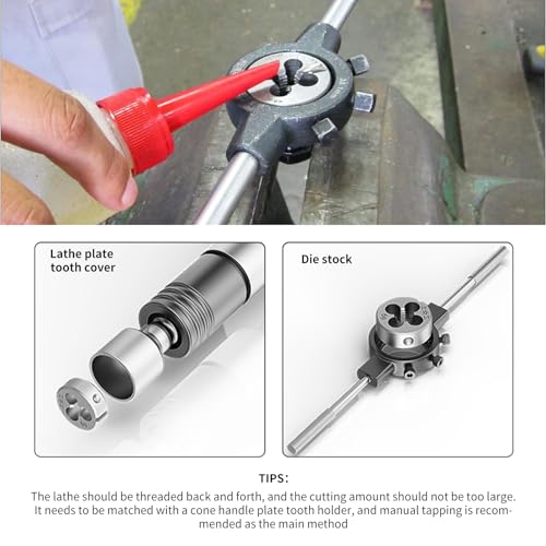 M10 X 1 Metrisch Gewindeschneid M10 X 1 Handgewindebohrer Feingewinde Gewindebohrer Feingewinde Gewindebohrer Gewindebohrer aus HSS Stahl Gewindeschneidzeug-Satz für Metrische Innen- und Außengewinde