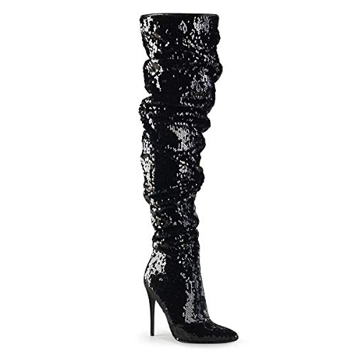 Pleaser Women's Courtly-3011 Thigh-high Boot