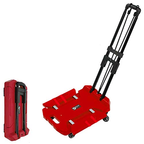Carretilla plegable portátil roja sin freno miniatura 1