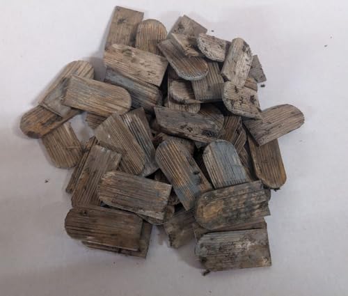 menta-modellbau Dachschindeln Tirol mit Rundung, 55 Stück Krippenbau Krippenzubehör Holzschindeln