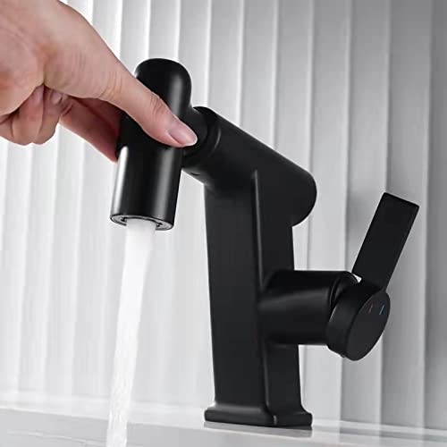 Mitigeur noir en acier avec tiroir Rado et pistolet gris petit canon