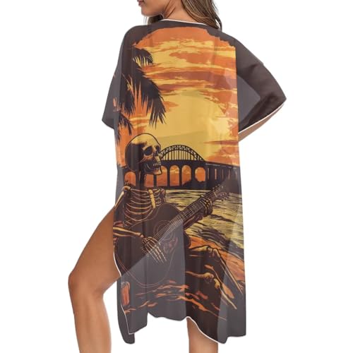 Swimsuit Coverups for Women, Long Kimono Bikini Cover Up Open Front Bathing Suit Cover Ups