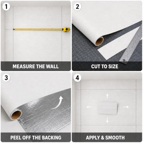 YesBegin Peel and Stick Wall Panels, 3D PVC Roll, 23.82 x 110 in, 2 Roll by YesBegin - Used condition - Image 5