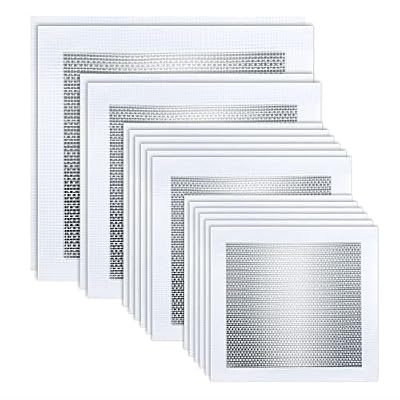 Drywall Repair Kit 16 PCS Aluminum Drywall Patch Repair Kit 2/4/6/8 Inch Self-Adhesive Mesh Drywall Patch, Dry Wall Patch Kits Wall Patch for Holes Drywall Repair