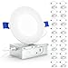 Sunco Lighting 16 Pack 4 Inch Slim LED Downlight with Junction Box,10W=60W, 650 LM, Dimmable, 4000K Cool White, Recessed Jbox Fixture, IC Rated, Simple Retrofit Installation - ETL & Energy Star