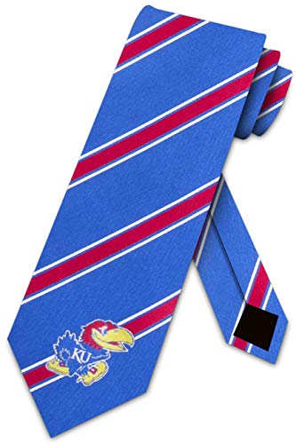 Eagles Wings Kansas Poly Woven Tie - Poly 1 Jayhawks Style Neckties