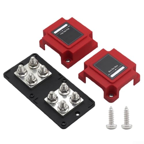 Barra de bus resistente automoción 12V 24V 48V con terminales M10 rojo