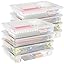 Lifewit 2 Pack Plastic Multi-Purpose Storage Box with Latching Lids ...