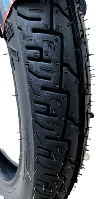 Close-up de um pneu com fundo branco, neutro, sem elementos visuais que distraiam