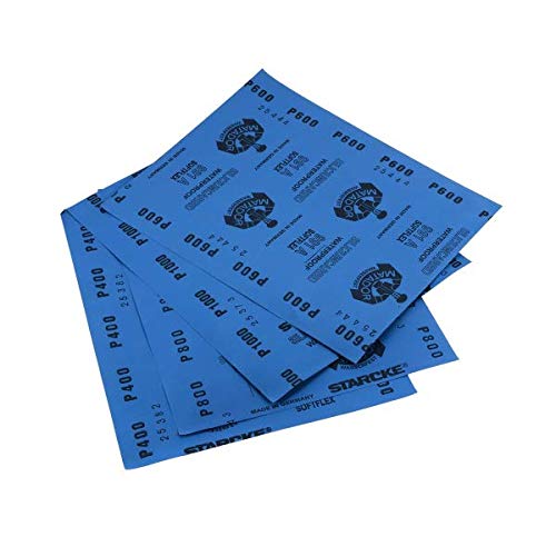 Feuilles abrasives à l'eau P5000 anti-rayures 230x280mm pour rénover les phares ternes