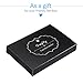 DMFLY Business Card Holder Case - PU Leather Business Card Case Name Card Holder Slim Metal Pocket Card Holder with Magnetic Shut, Black