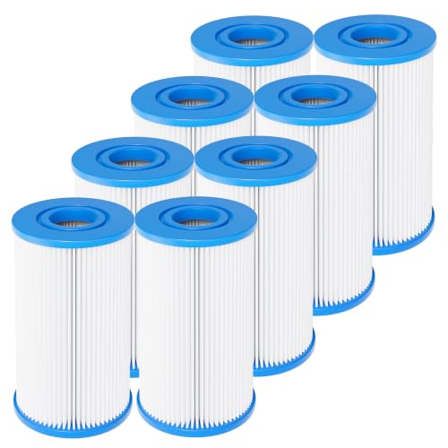 DAYEAR Cold Plunge Water Filter Cartridge 5" x 2.5" 20 Micron 8 Pack