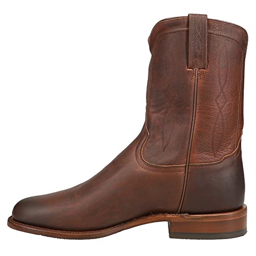 Tony Lama Men's Monterey Whiskey Roper Cowhide Leather Western Boot Round Toe Brown 11 D #TOP27