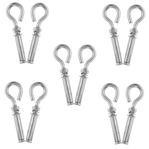 DOITOOL Pernos De Ojo De Acero Inoxidable Gancho De Expansión Anclaje Resistente Para Uso Industrial y Doméstico