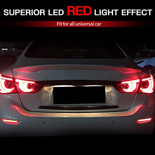 Lâmpada De Neblina Traseira 2 Peças Led Pára Choques Refletor Luzes Freio Traseiro Para Infiniti Q50