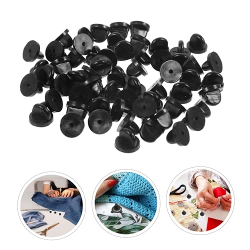 BEBEMOKO 100pcs Locking Pin Backs for Enamel Pins Butterfly Clutch Back Accessories for DIY Crafting Secure Tie Tacks for Jewelry Making - Thumbnail 7