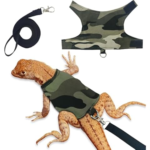 XQIGI Bearded Dragon Adjustable Harness and Leash Set Cover
