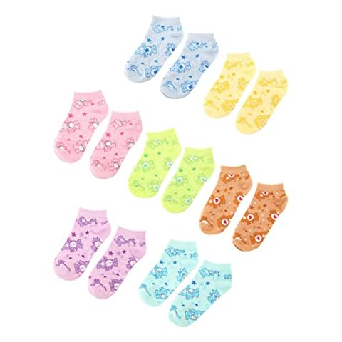 FUN.COM Care Bears All-Over Graphic Socks Set of Cheer, Tenderheart, Funshine Bear Socks Cover