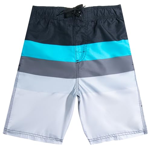 Image of Kanu Surf Boys' Toddler Troy Stripe Swim Trunks