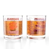 Greenline Goods University of Clemson Tigers Whiskey Glasses Set of 2, 10 oz Rocks Glasses with Full-Color Logo & Campus Map – Officially Licensed Bourbon Glass Gift for Alumni & Fans