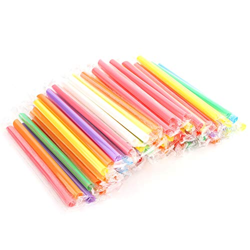 100 pitillos desechables plásticos colores mixtos miniatura 5