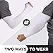 Tough Outdoors UV Sun Protection Arm Sleeves for Men & Women - UPF 50 Cooling Sports Compression Arm Shield w/Hand Cover