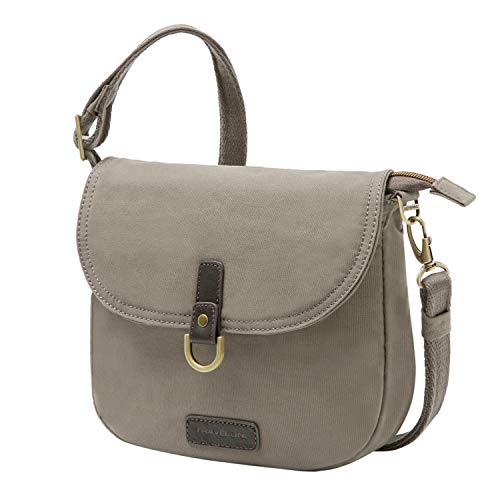 Travelon Anti-Theft Courier Saddle Crossbody Cross Body Bag Gray One Size by Travelon - Image 4