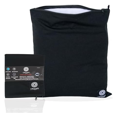 Waterproof Sweaty Clothes Bag Antimicrobial Wet Dry Pouch Inhibits Bacteria & Smelly Odor from Dirty Sport Laundry & Swimsuits for Fresh Gym Bag & Travel Luggage 14.5 X 17 inch Eco Made In USA Cover