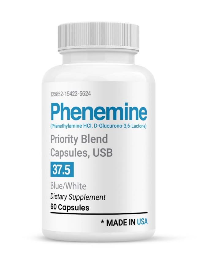 Phene.Mine 37.5, Max Strenght, Fast-Acting Formula, 60 Count