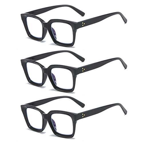 Gafas de lectura para evitar fatiga visual pack de 3 lentes cuadradas oversized mujer 2