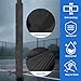 ELEVZO 5x5 Square Pole Padding, 6Ft High Basement Round Pole Padded Covers/Waterproof Gym Playground Column Pad/Wide 5in Post Protector Pad, All Weather (Square Pole, Black, Wide 5